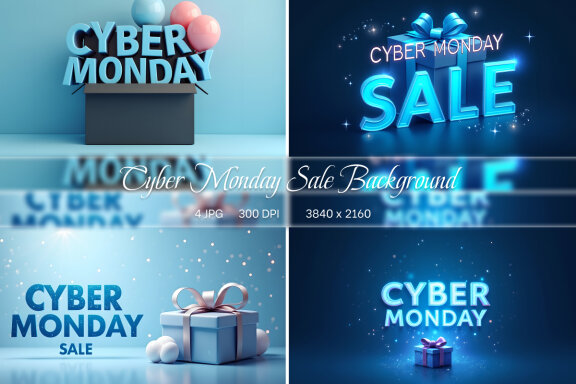Cyber Monday Sale Background