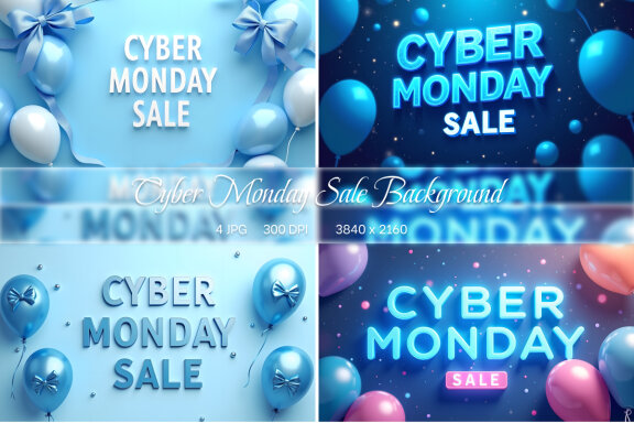 Cyber Monday Sale Background