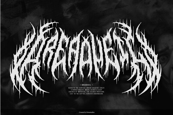 Vexyschou | Death Metal Typeface