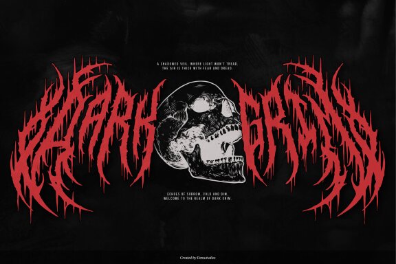 Vexyschou | Death Metal Typeface
