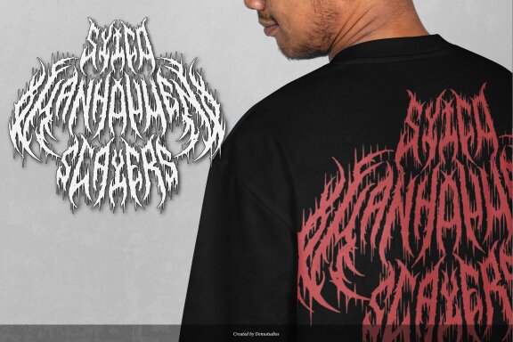 Vexyschou | Death Metal Typeface