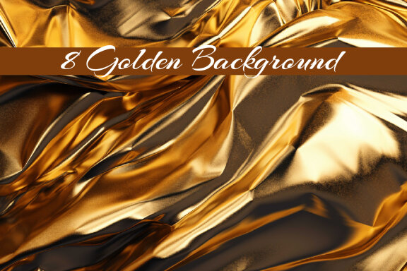A golden silk wrinkle texture background 