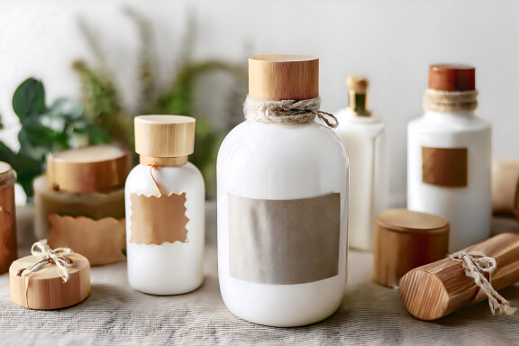 Cosmetic Hand Crafty Bottles Mockups