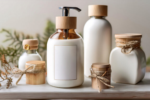 Cosmetic Hand Crafty Bottles Mockups