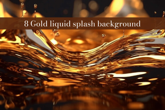A gold liquid splash background