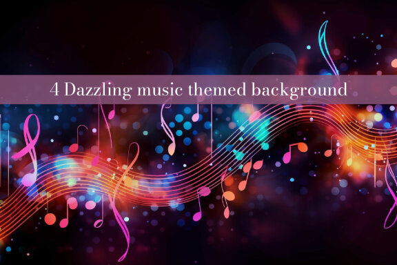 A music themed background 