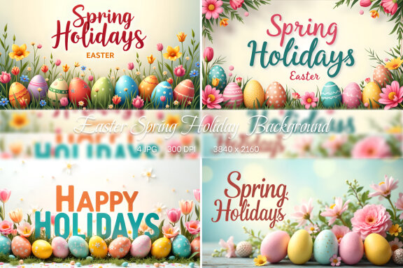 Easter Spring Holiday Background