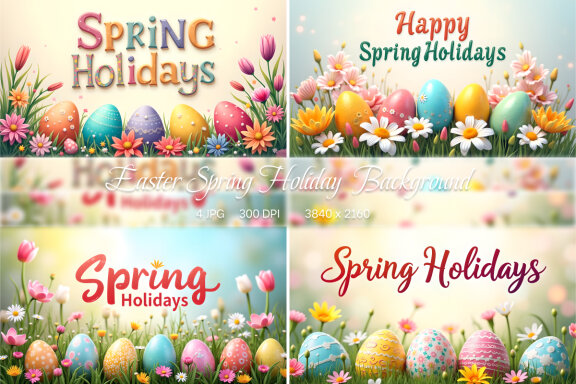 Easter Spring Holiday Background