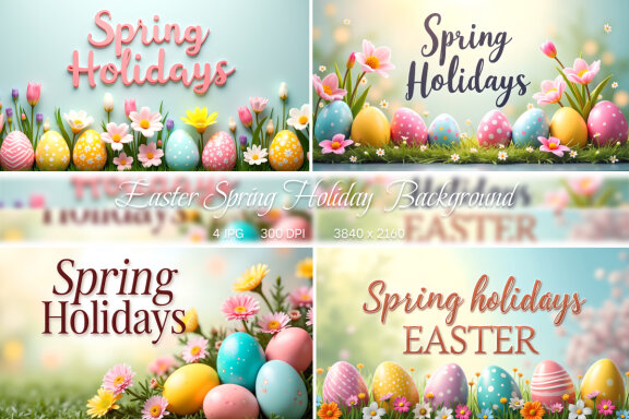 Easter Spring Holiday Background