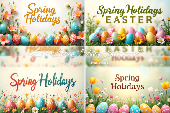 Easter Spring Holiday Background