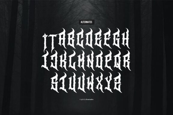 Virgil Creature | Death Metal Font