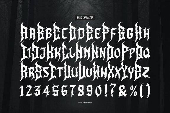 Virgil Creature | Death Metal Font