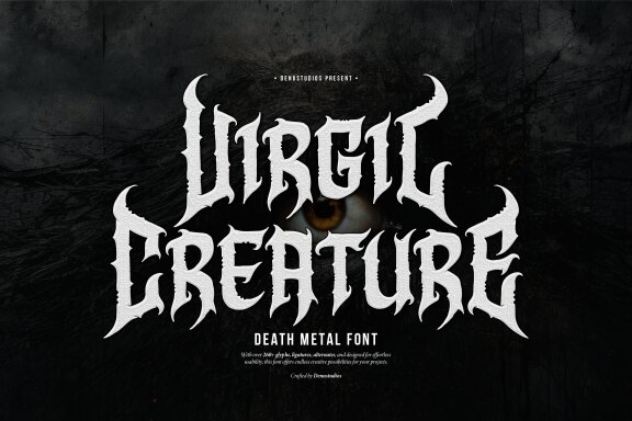 Virgil Creature | Death Metal Font