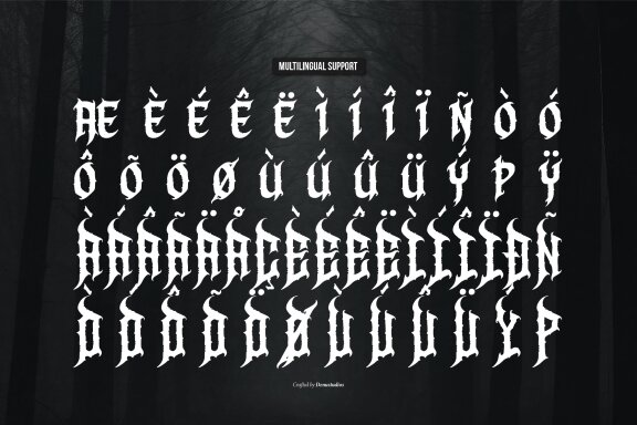 Virgil Creature | Death Metal Font