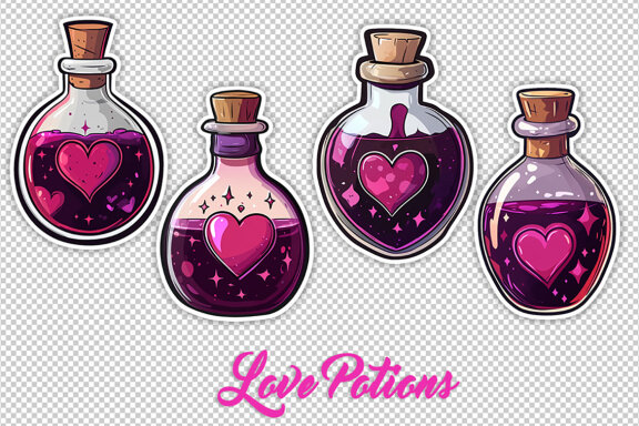 Love Potions PNG Valentine PNG