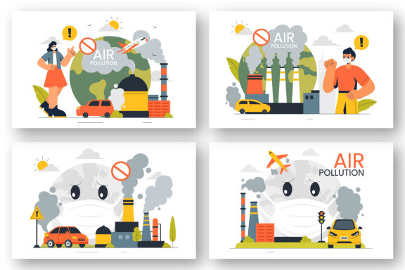 9 Air Pollution Illustration