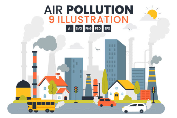 9 Air Pollution Illustration