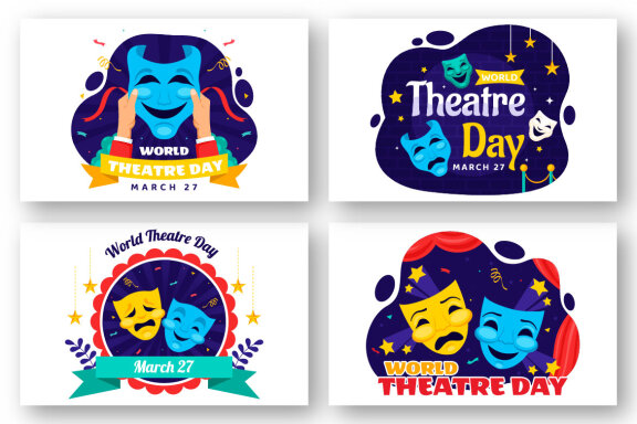12 World Theatre Day Illustration