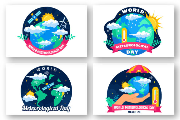 12 World Meteorological Day Illustration