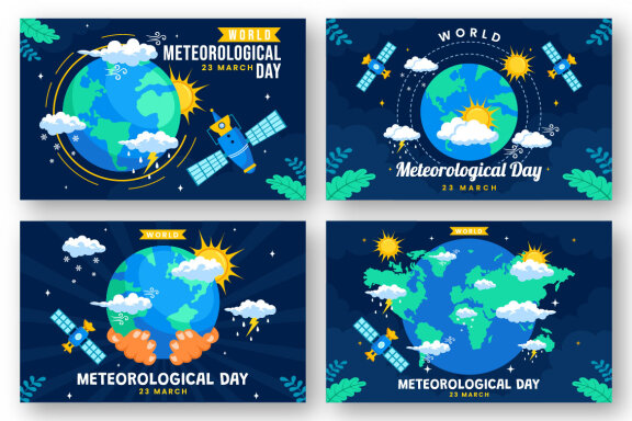 12 World Meteorological Day Illustration