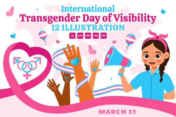 12 International Transgender Day of Visibility Illustration