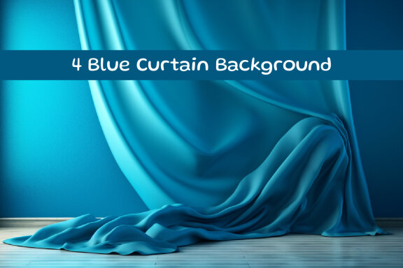 Blue curtain background