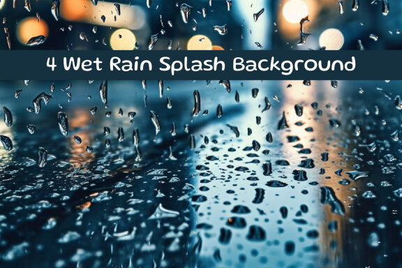 Wet rain splash background
