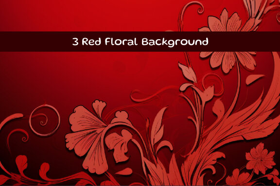 Red floral background