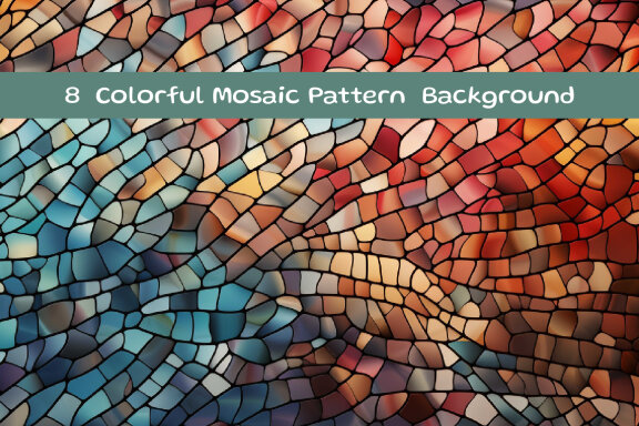 Colorful mosaic pattern background