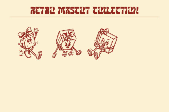 Retro Mascot Valentine Collection