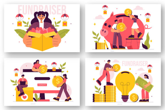 9 Charity Fundraiser Illustration