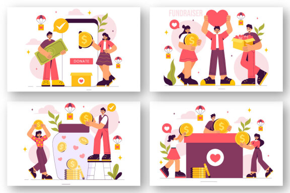9 Charity Fundraiser Illustration
