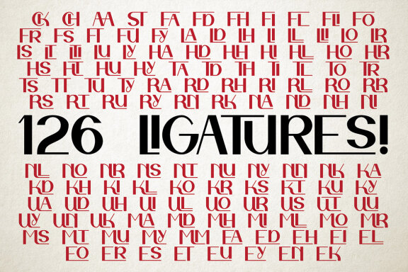 Retro Sound Ligature Label Font