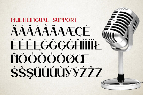 Retro Sound Ligature Label Font