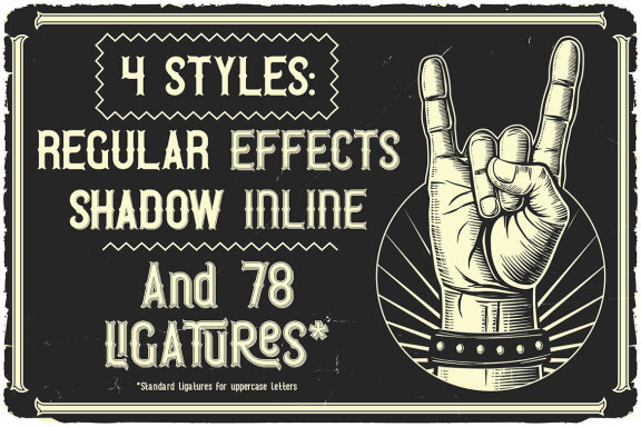 Rock Cafe Vintage Label Font