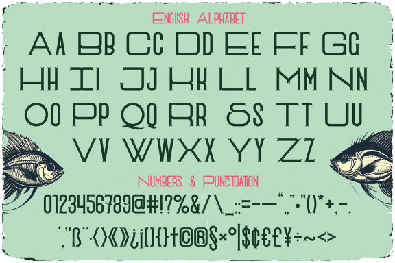 Weird Fish Vintage Label Font