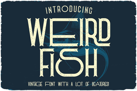 Weird Fish Vintage Label Font
