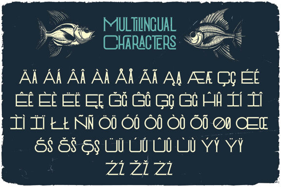 Weird Fish Vintage Label Font