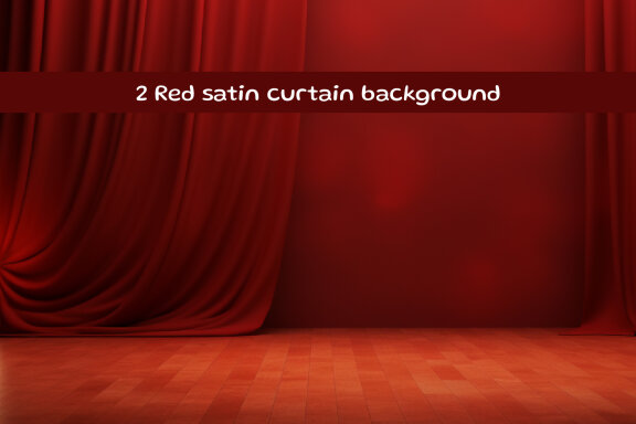 Red satin curtain background
