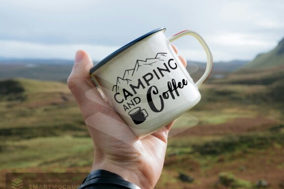 Camping SVG Silhouette Designs Coffee Tshirt Cutting PNG EPS