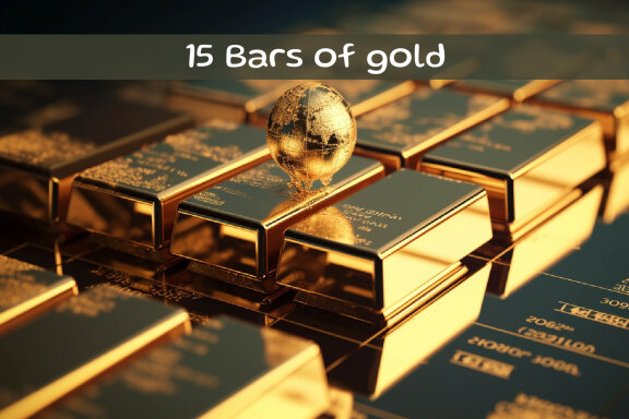 Bars of gold background