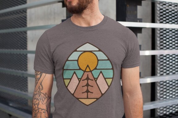 Mountain Camping Logo Design SVG | Adventure Sublimation PNG