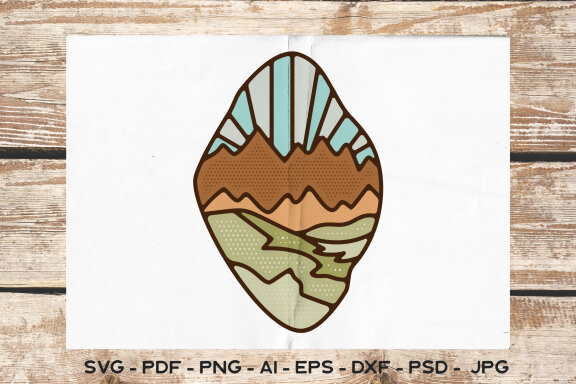 Mountain Camping Logo Design SVG | Travel Sublimation PNG