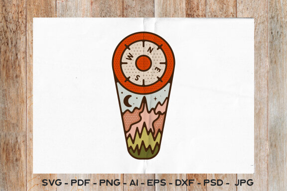 Camping Logo Design SVG Adventure Sublimation Logo PNG