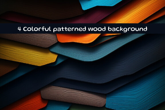 Colorful patterned  wood background