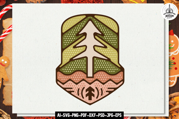 Forest Adventure Logo Design SVG | Camping Sublimation PNG