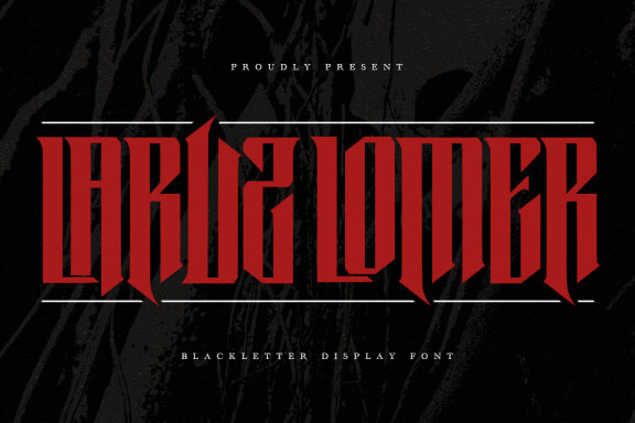 Laruz Lomer Blackletter Display Font