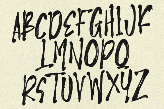 Zaste Ebics Brush Display Font