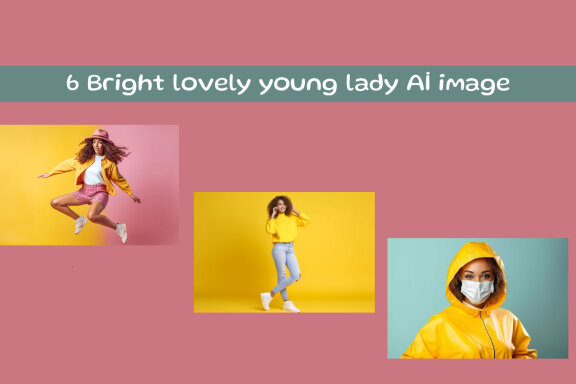 Bright lovely young lady Aİ image