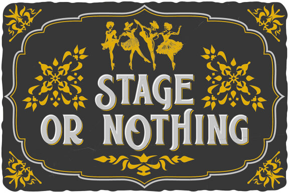 Country Theater Vintage Label Font